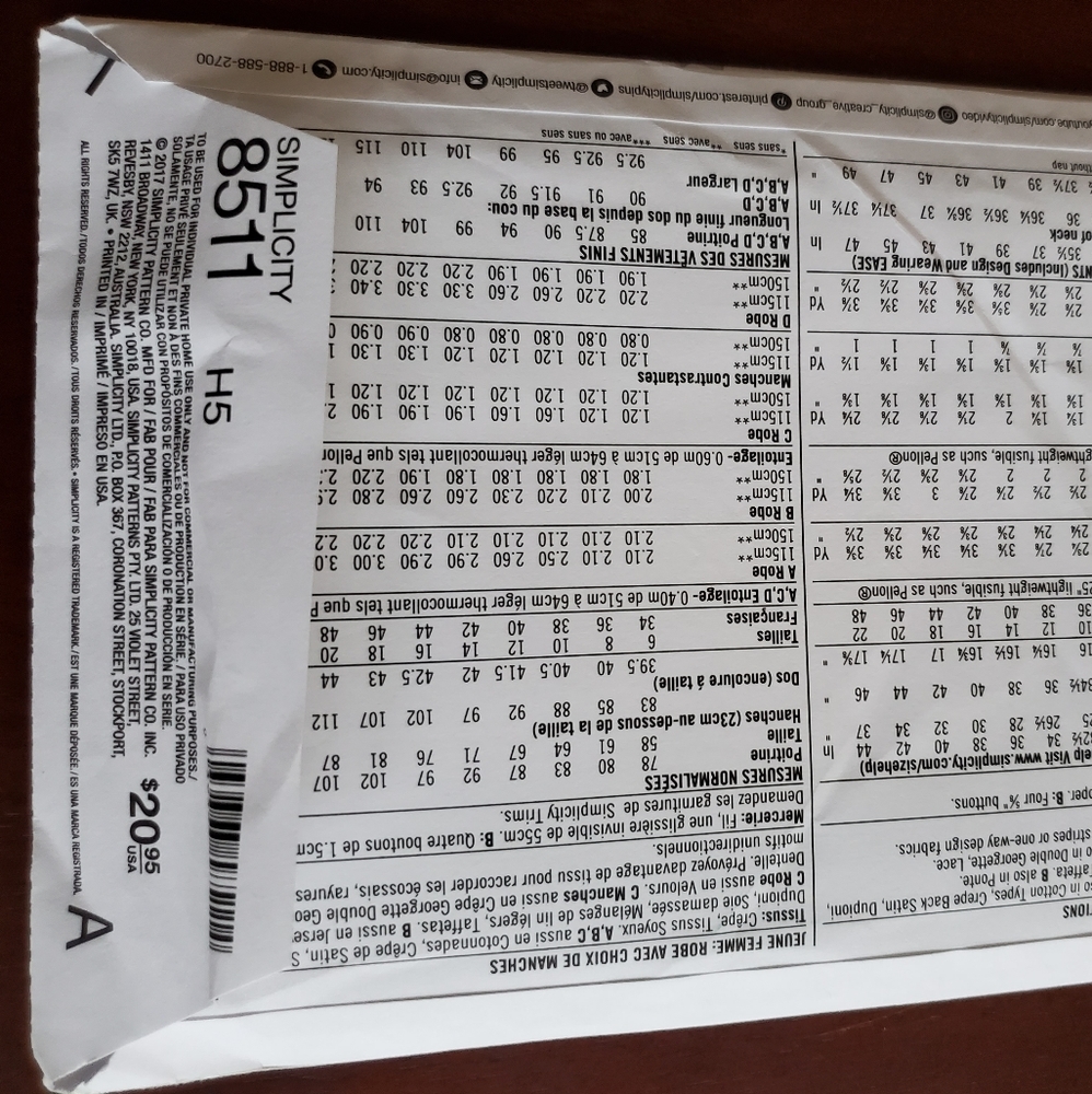 Simplicity pattern, 8511 - Picture 2 of 3